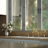 Unlacquered Solid Brass Kitchen Faucet