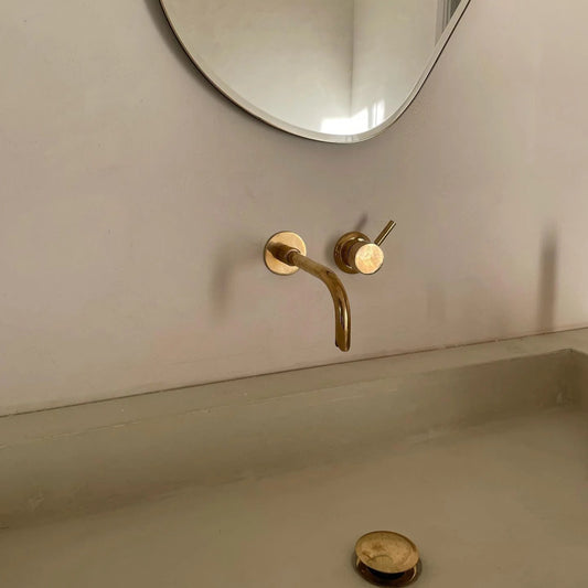 Unlacquered Brass Wall Mount Faucet