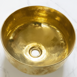 Polished Brass Round Vessel