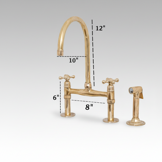 Unlacquered Antique Brass Faucet