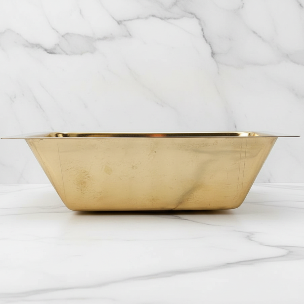 Unlacquered Brass Farmhouse Sink
