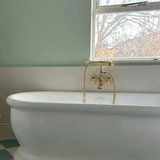 Unlacquered Solid Brass Telephone Tub Filler