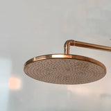 Copper Outdoor Shower, Natural Copper Rain Showerhead - shower heads AzulSouk