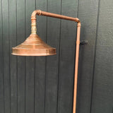 Copper Outdoor Shower, Natural Copper Rain Showerhead - shower heads AzulSouk