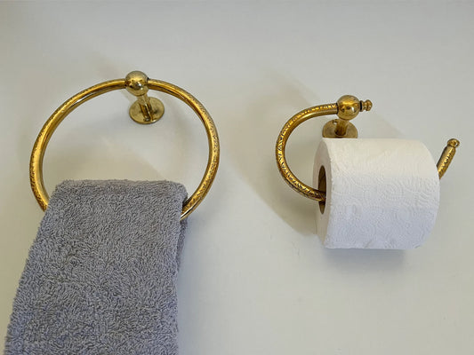 Handmade Brass Toilet Paper Holder