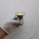 Unlacquered brass push up drain - drains and hardware AzulSouk