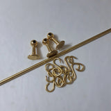 Unlacquered Brass Pot Rack - Hooks & Hangers AzulSouk