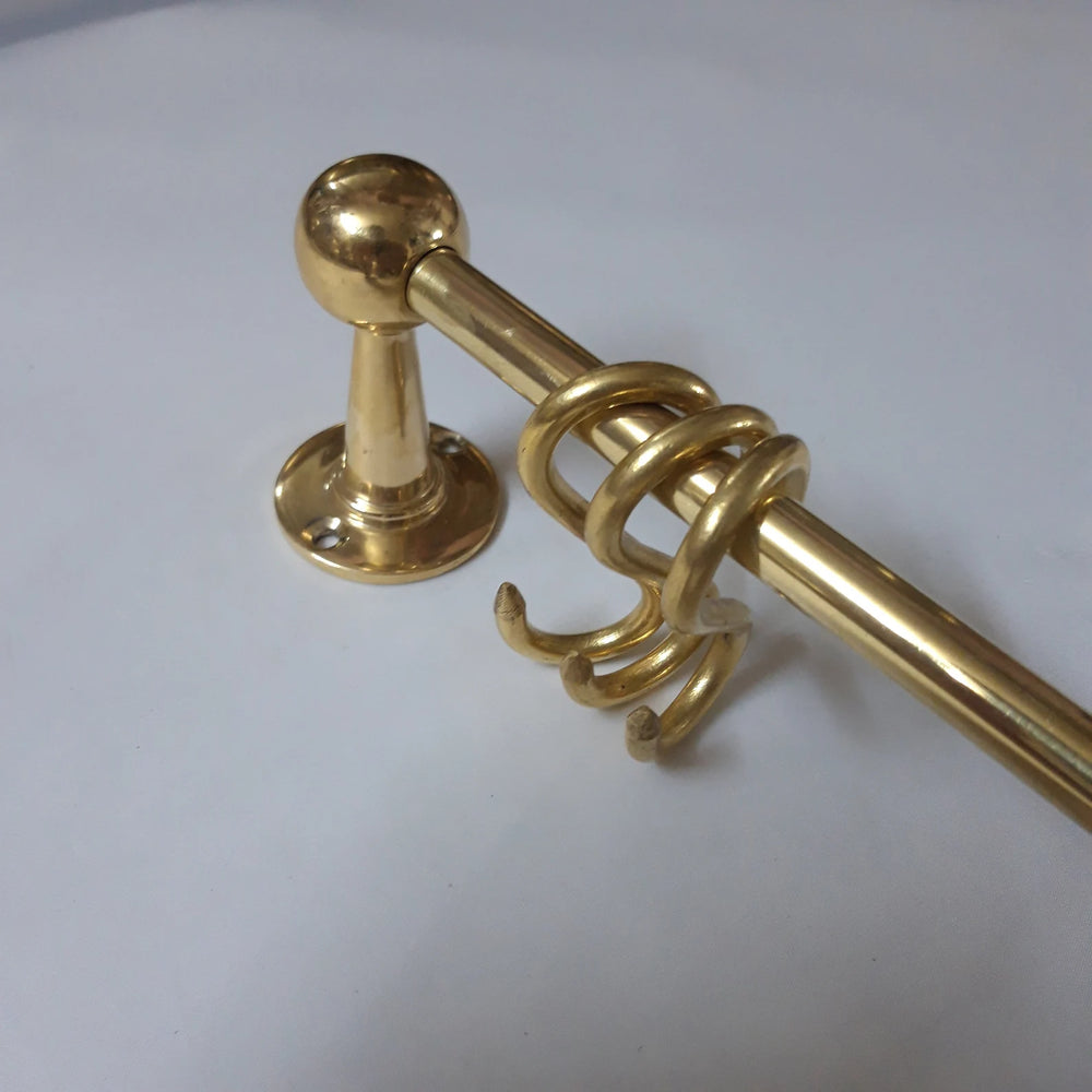 Unlacquered Brass Pot Rack - Hooks & Hangers AzulSouk