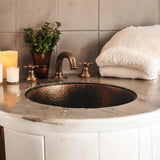 Copper Deck Mounted Bathroom Faucet