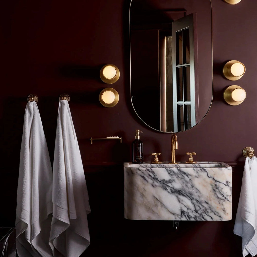 Unlacquered Brass 3 Hole Bathroom Faucet - bathroom faucet AzulSouk