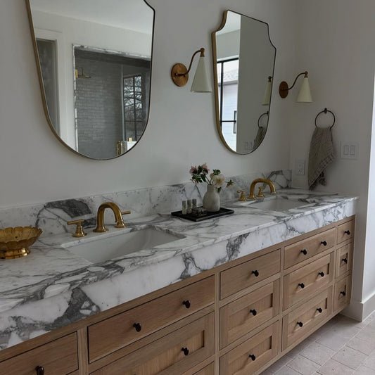 Unlacquered Brass 3 Hole Vanity Faucet