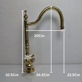 unlacquered brass faucet bathroom vanity