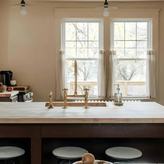 unlacquered brass kitchen faucet 10 inches