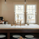 unlacquered brass kitchen faucet 10 inches