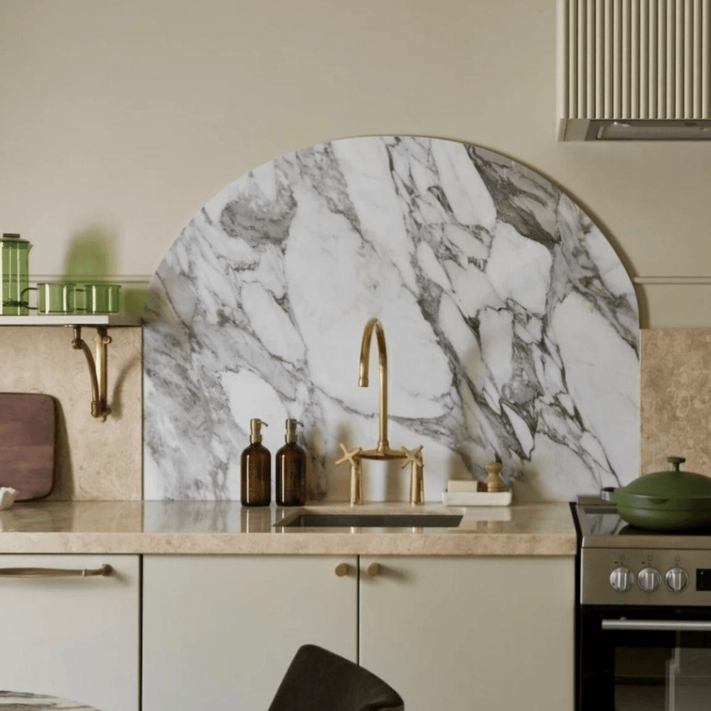 Unlacquered Brass Kitchen Sink Faucet - bridge faucet AzulSouk