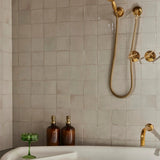 unlacquered brass tub filler shower