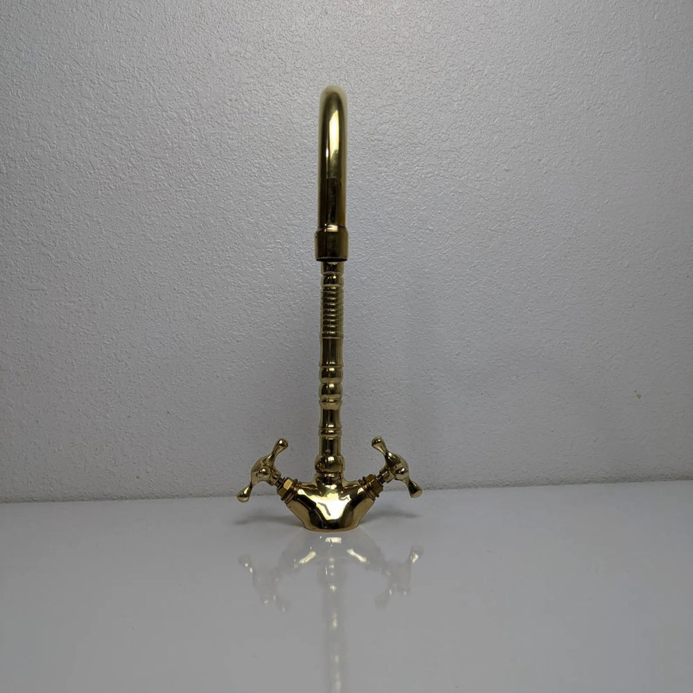 unlacquered brass bathroom vanity aucet single hole