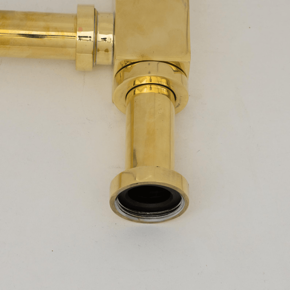Unlacquered Solid Brass P Trap - drains and hardware AzulSouk