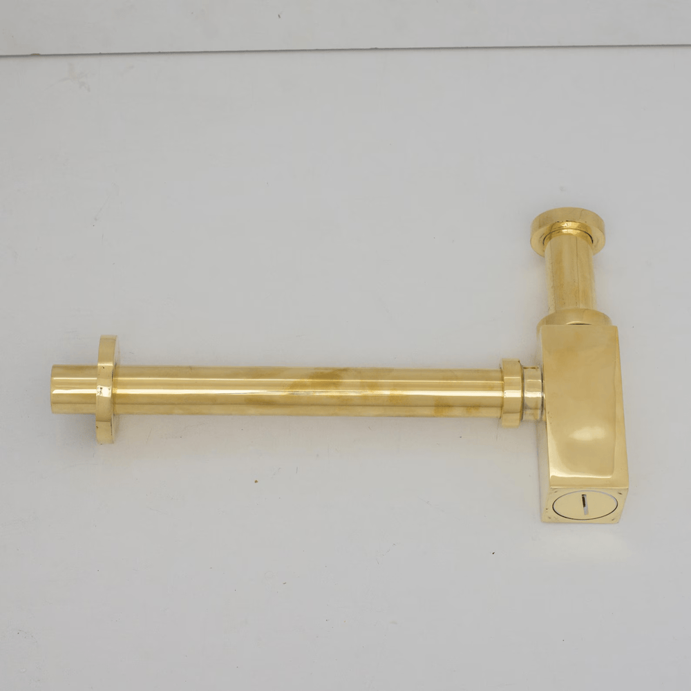 Unlacquered Solid Brass P Trap - drains and hardware AzulSouk