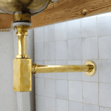 Unlacquered Solid Brass P Trap - drains and hardware AzulSouk