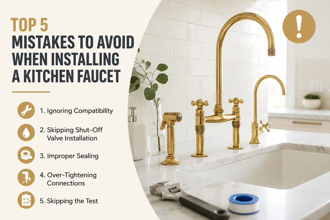 Top 5 Mistakes to Avoid When Installing a Kitchen Faucet
