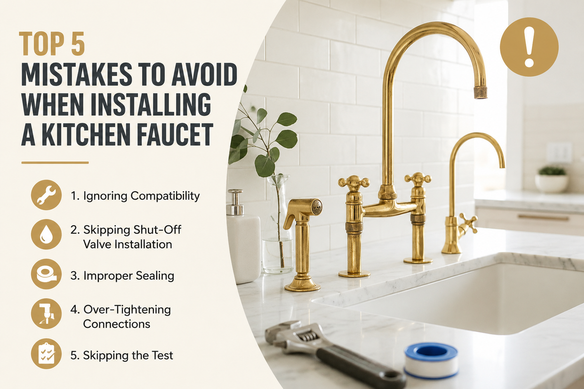 Top 5 Mistakes to Avoid When Installing a Kitchen Faucet