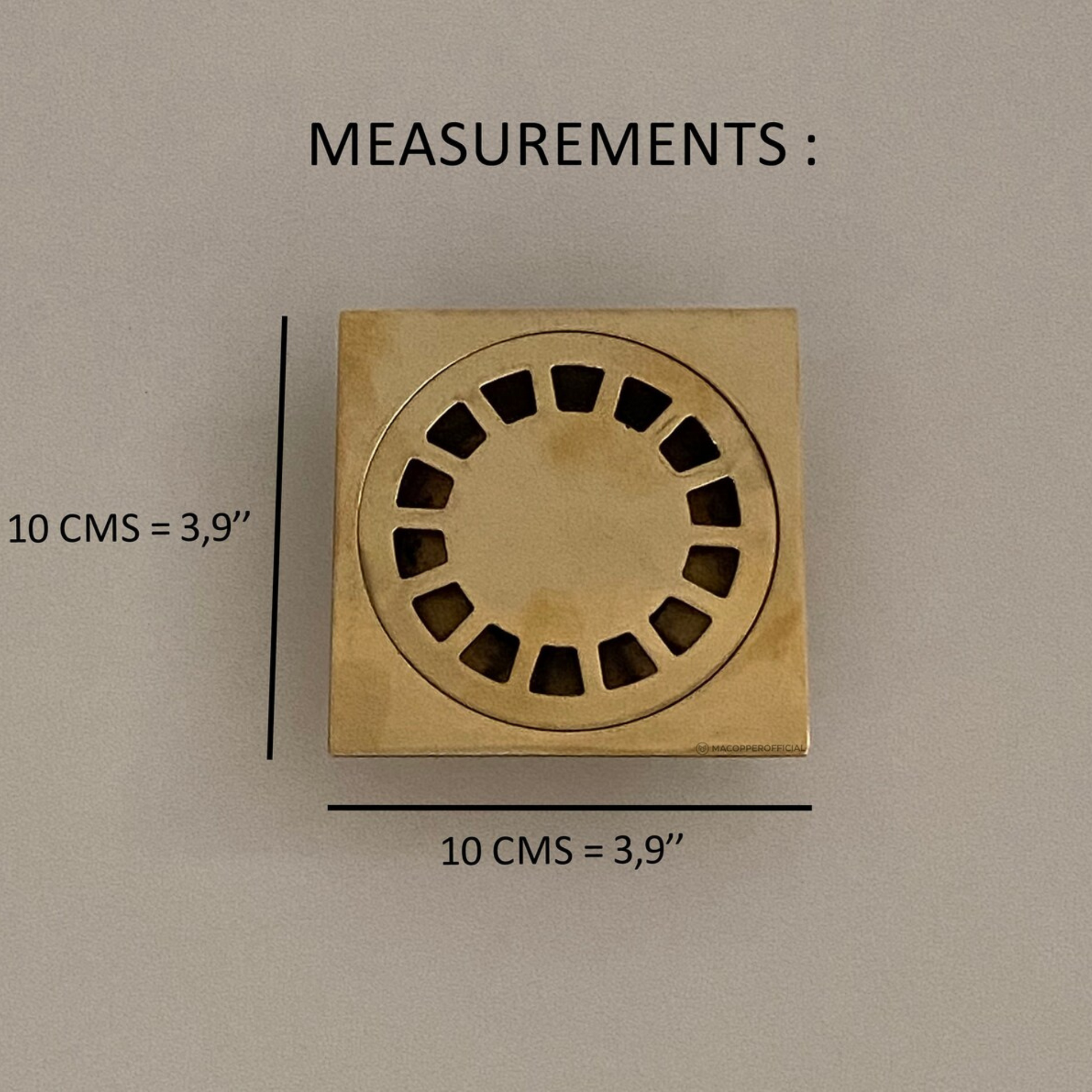 Unlacquered Brass Floor Drain-2