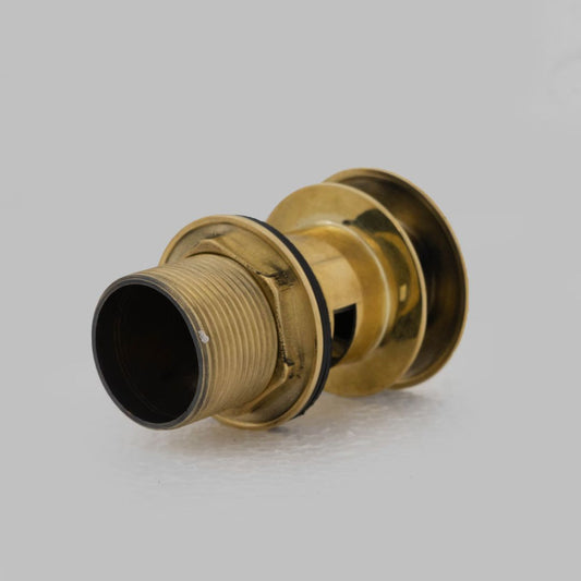 Unlacquered Brass Push Up Drain