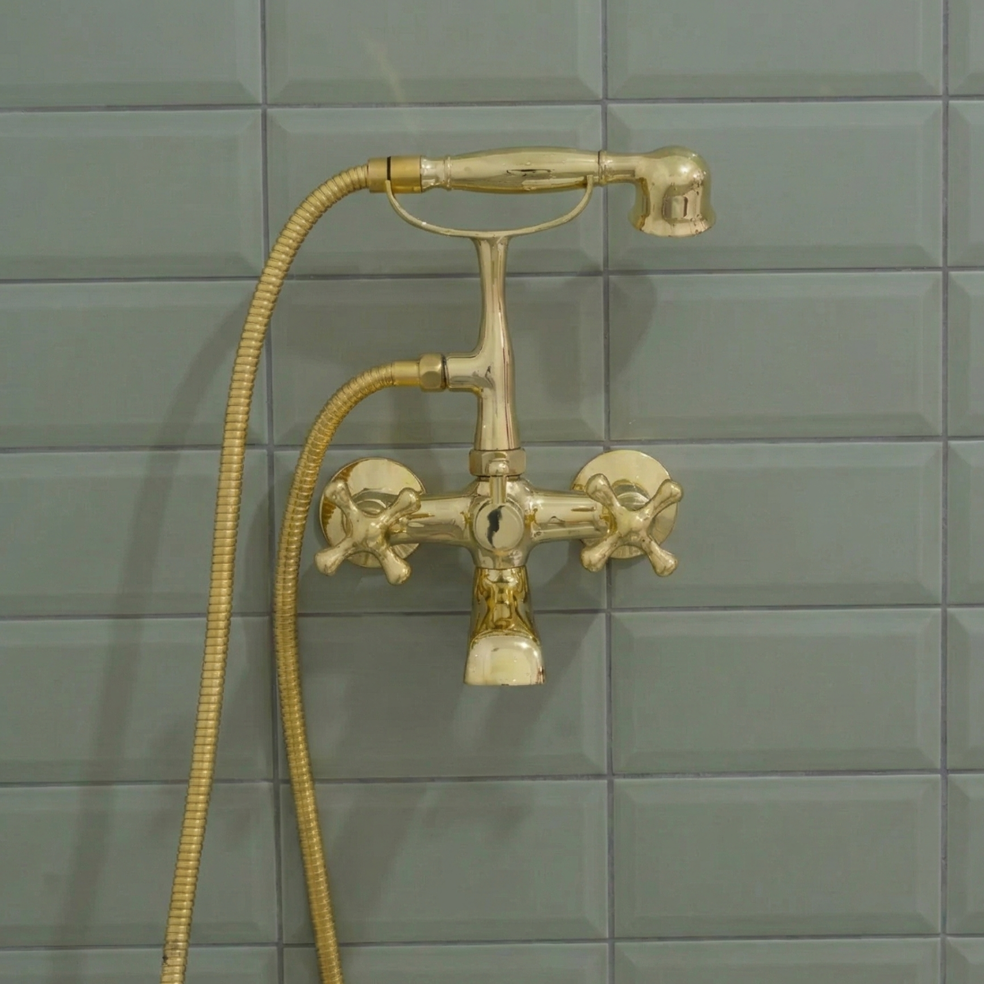 Unlacquered Brass Telephone Tub Filler-zoom-8
