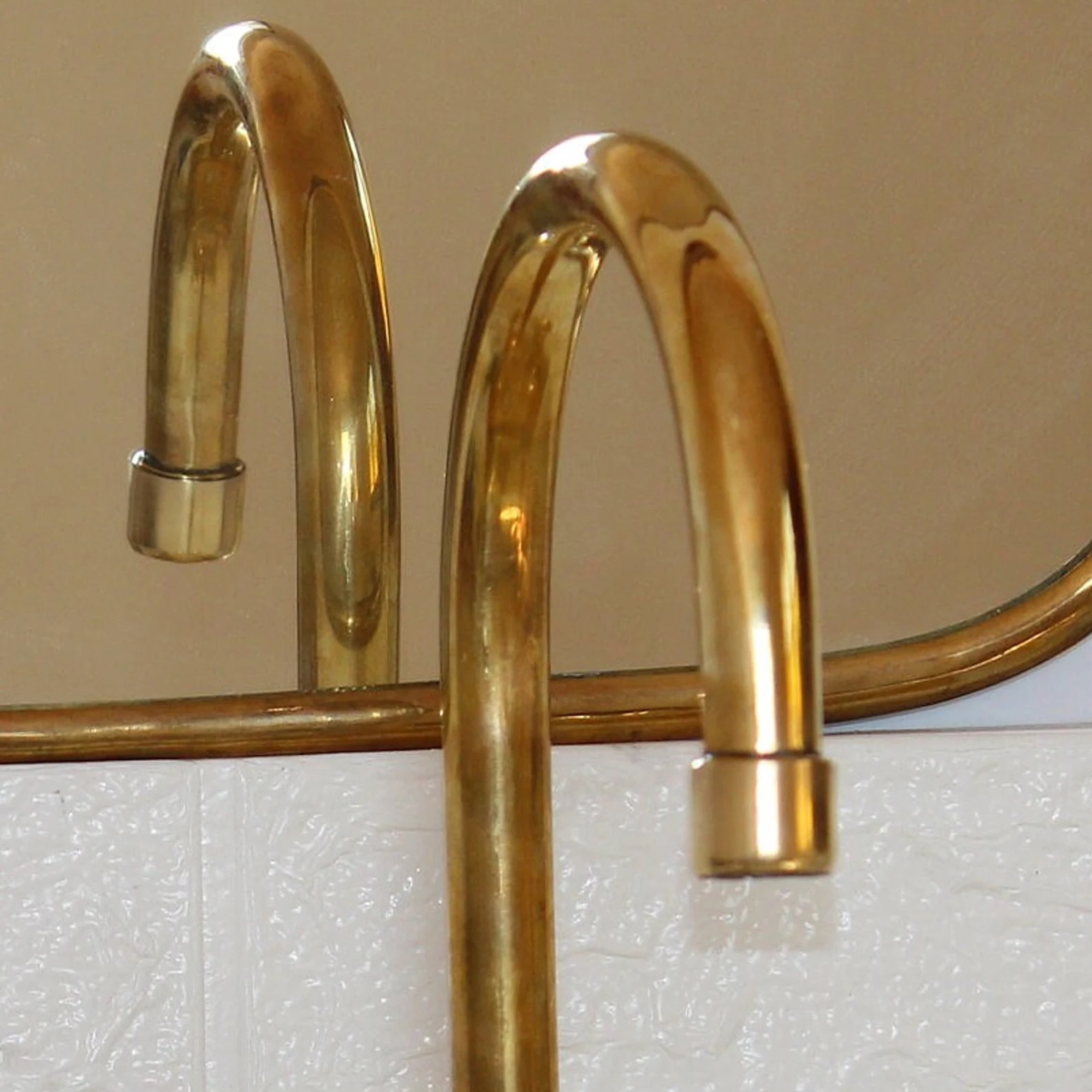 Unlacquered Brass Kitchen Wall Mount Faucet-zoom-3