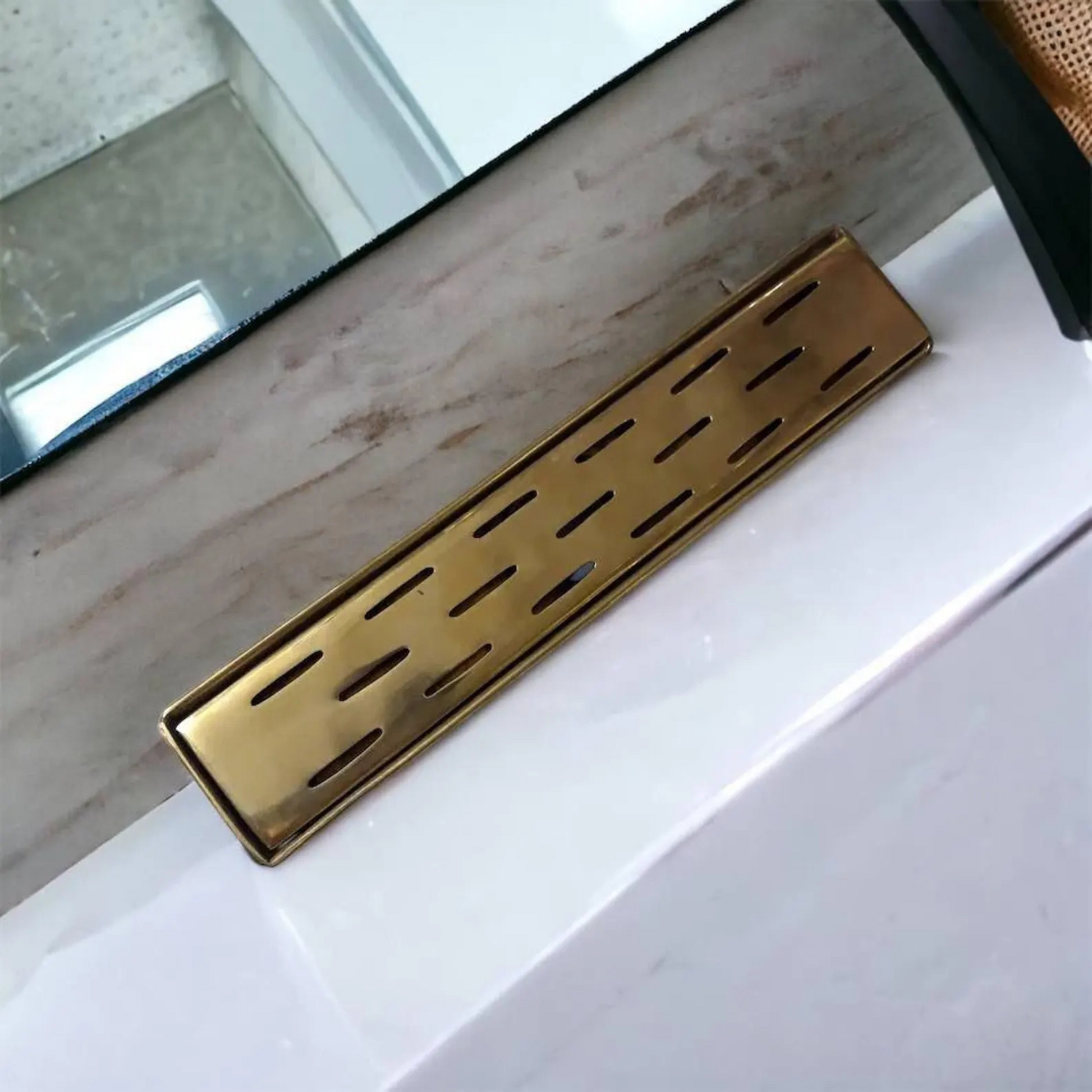 Solid Brass Linear Floor Drain-4