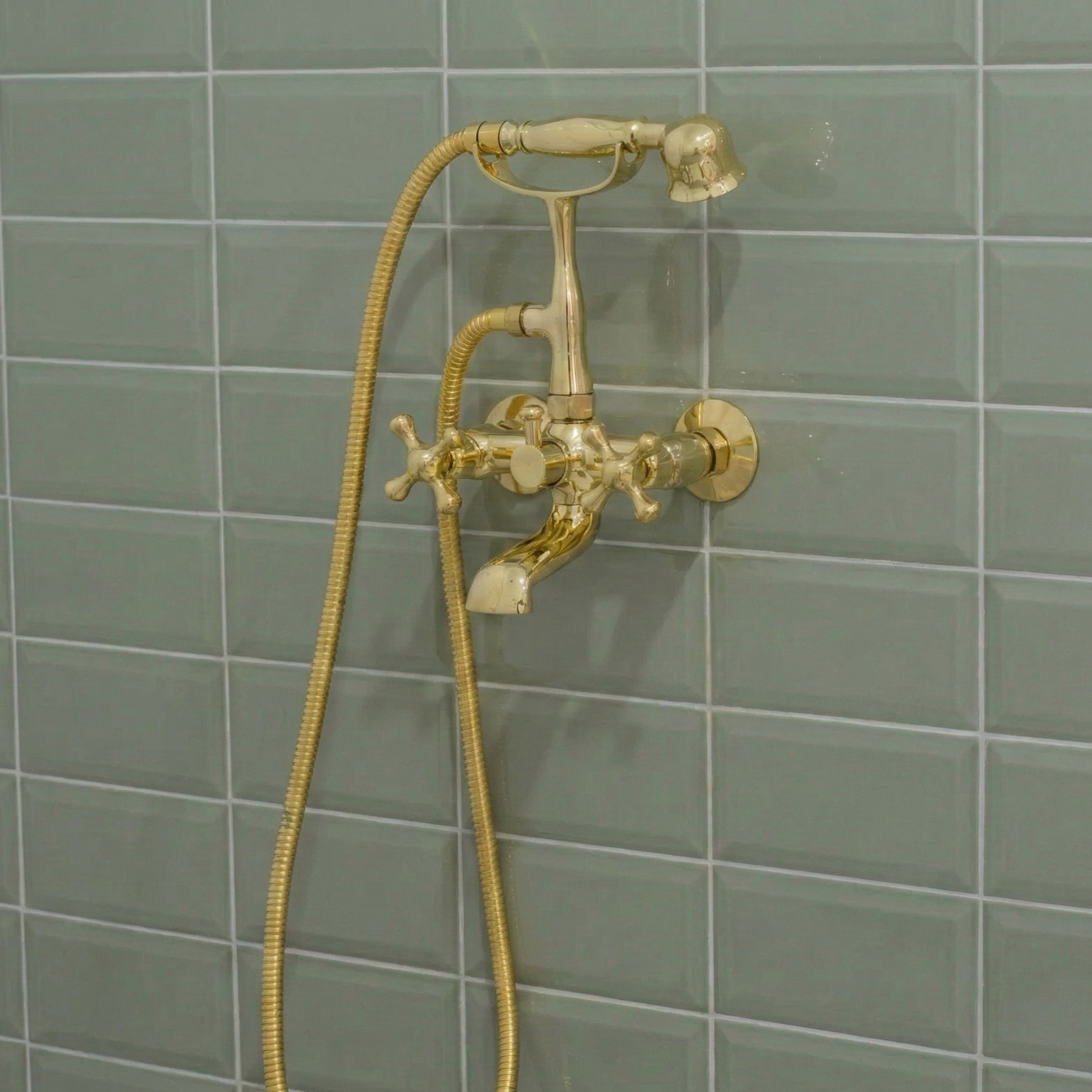 Unlacquered Brass Telephone Tub Filler