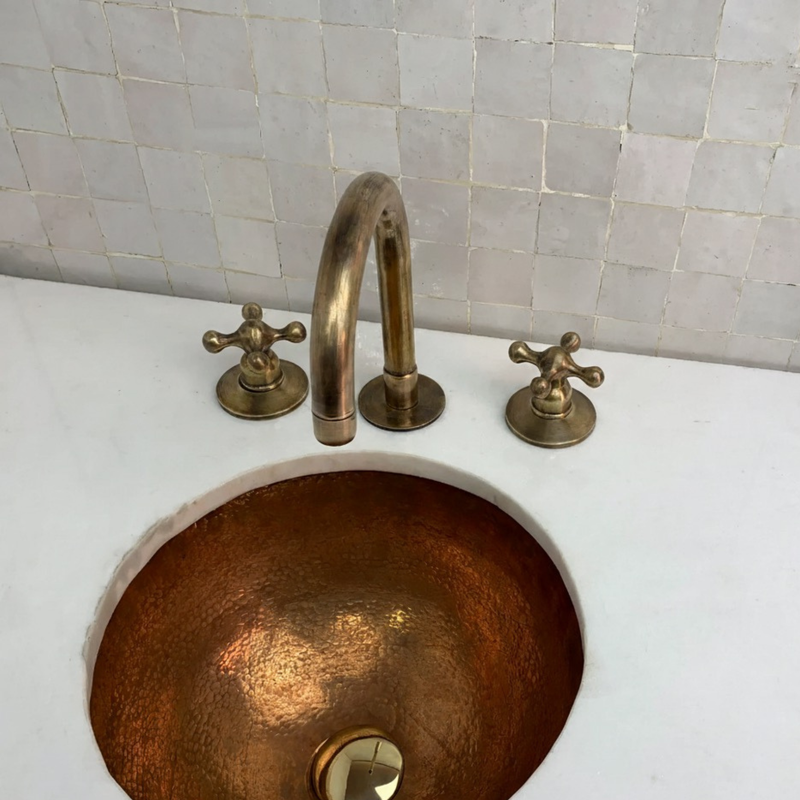 Oil rubbed Brass Bathroom Faucet-zoom-