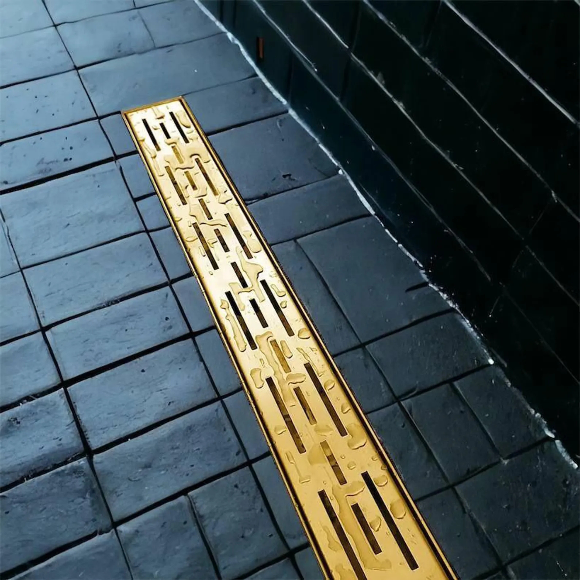 Solid Brass Linear Floor Drain