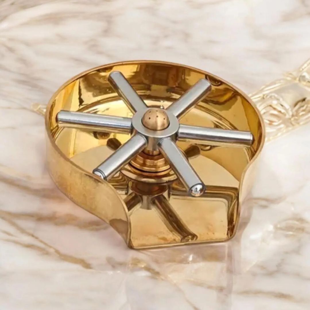 Unlacquered Brass Kitchen Sink Strainer-5