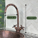 Copper Gooseneck Vanity Faucet