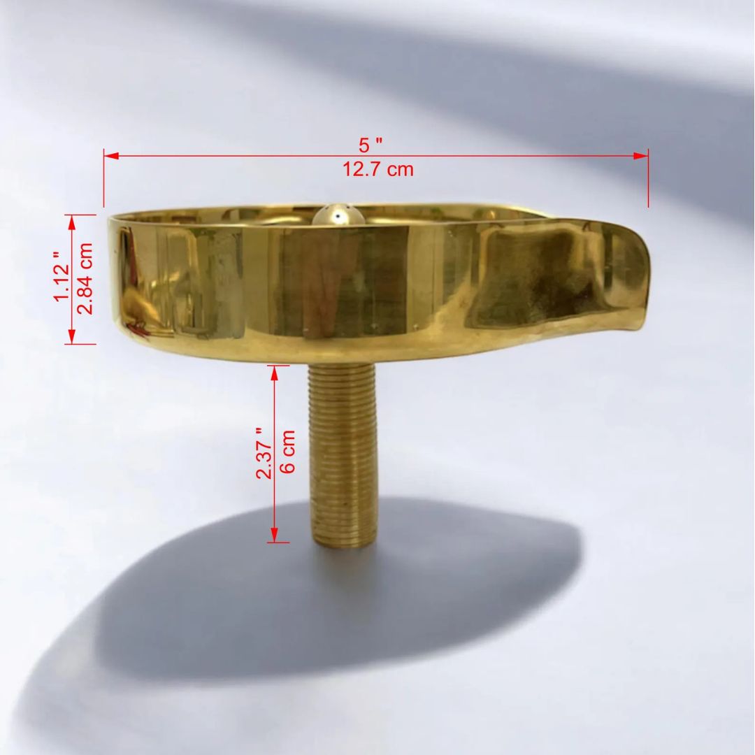 Unlacquered Brass Kitchen Sink Strainer-zoom-7
