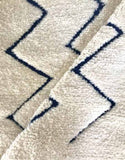 8x10 White Moroccan Rug - Modern Rugs AzulSouk