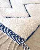 8x10 White Moroccan Rug - Modern Rugs AzulSouk