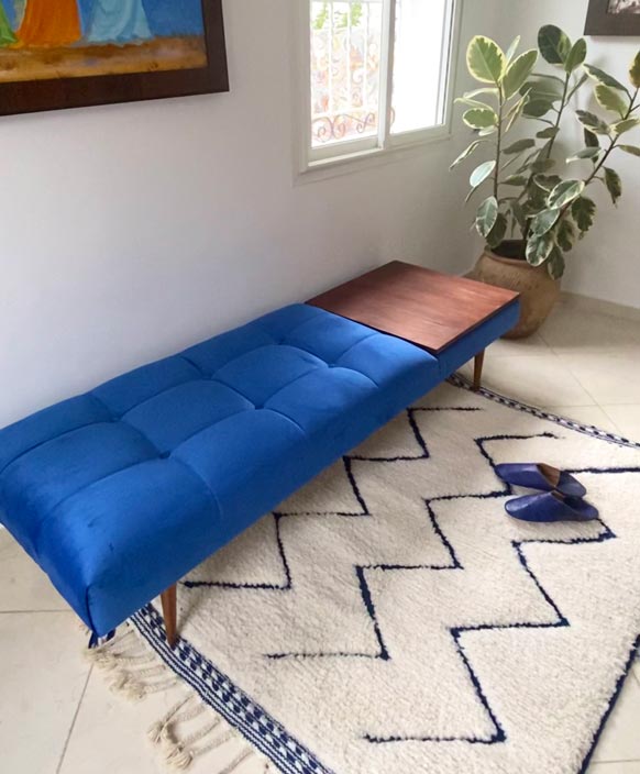 8x10 White Moroccan Rug - Modern Rugs AzulSouk