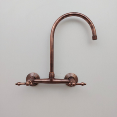 Antique Copper Gooseneck Faucet 
