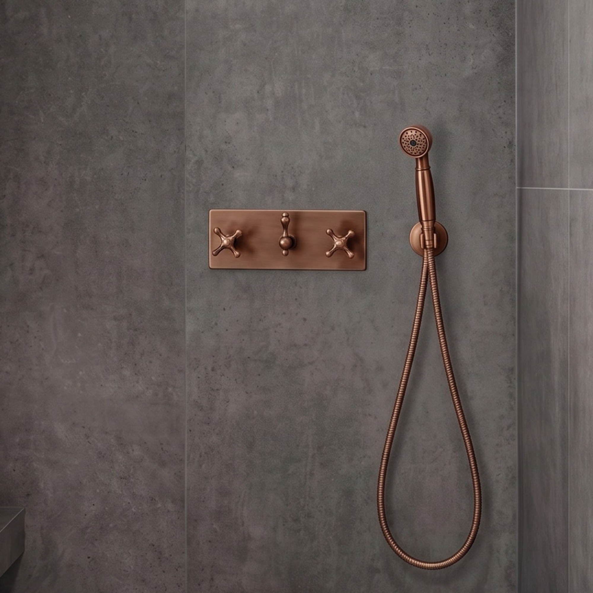 Antique Copper Shower System