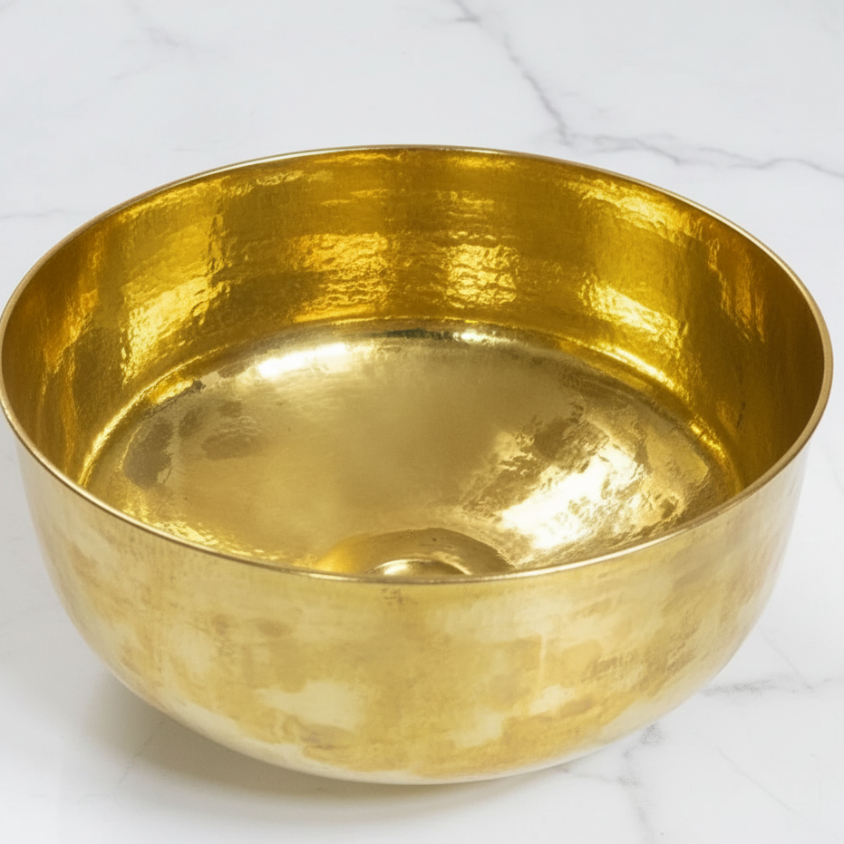 Antique Gold Bathroom Basin 