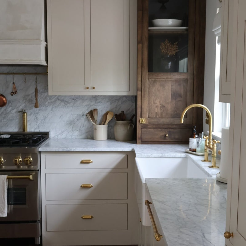 Unlacquered Brass Kitchen Faucet-zoom-