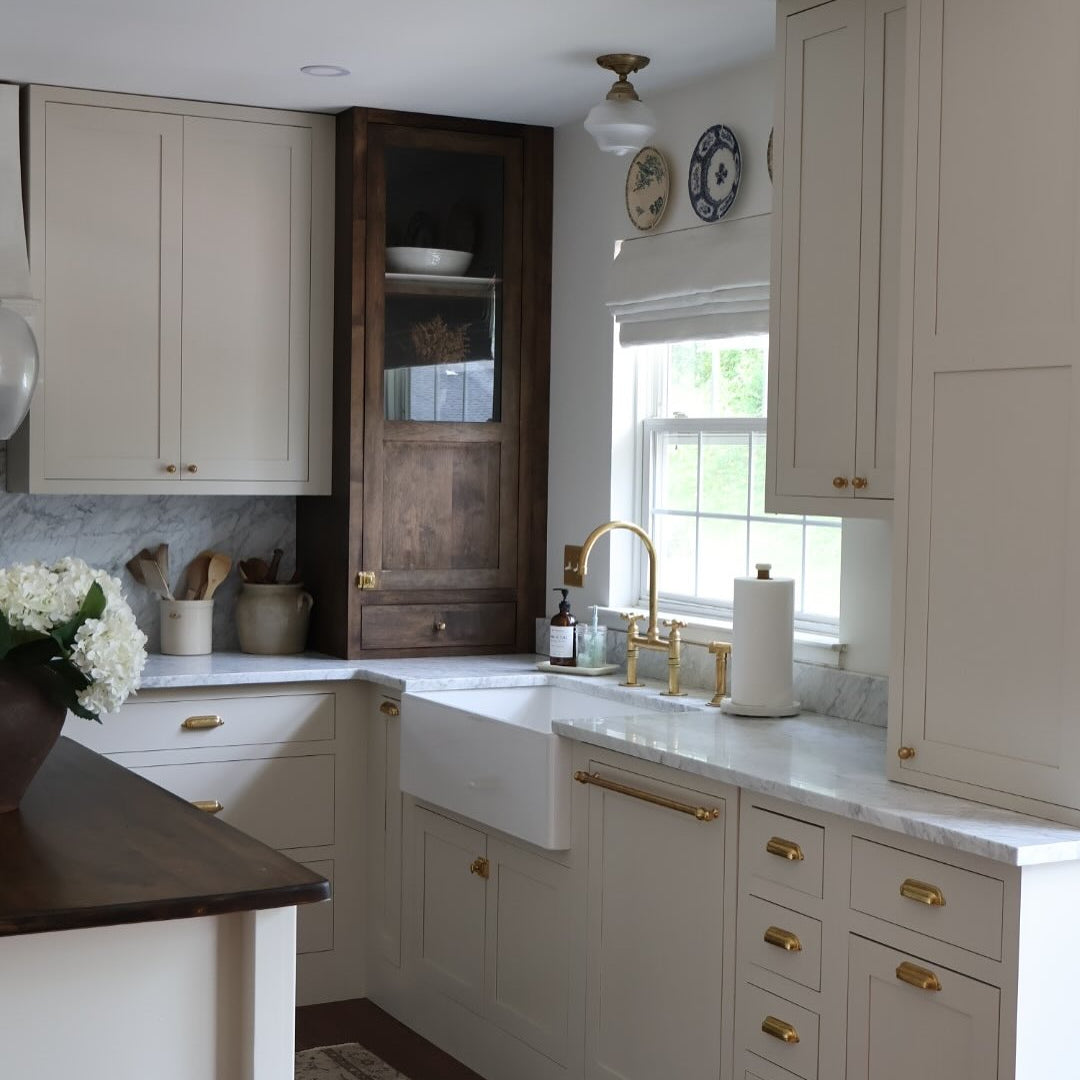 Unlacquered Brass Kitchen Faucet-1