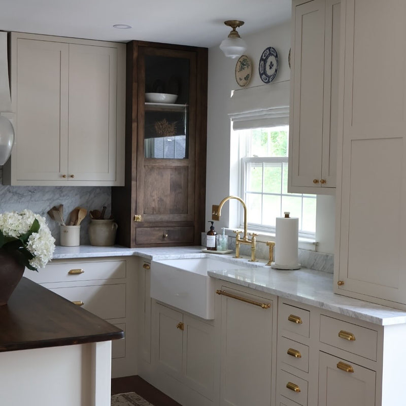 Unlacquered Brass Kitchen Faucet-zoom-