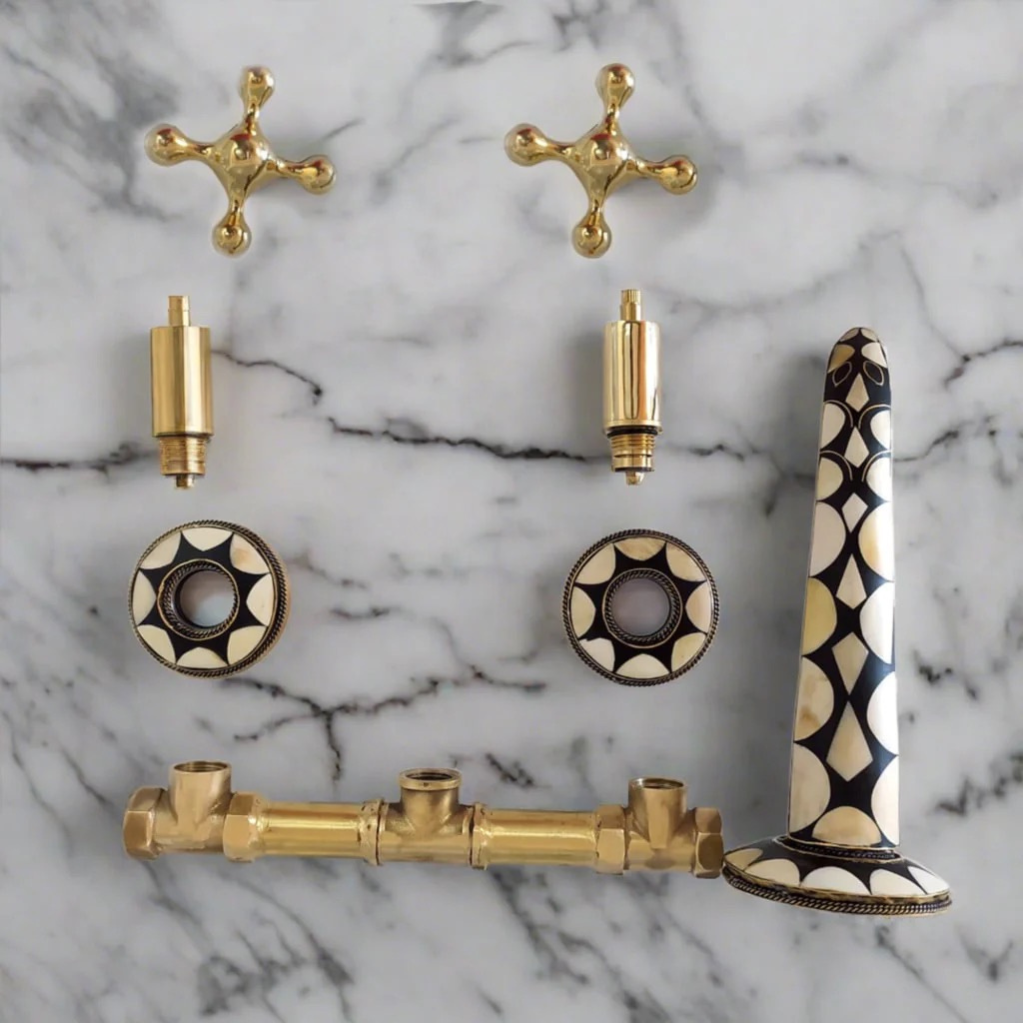 Brass & Resin Bathroom Faucet