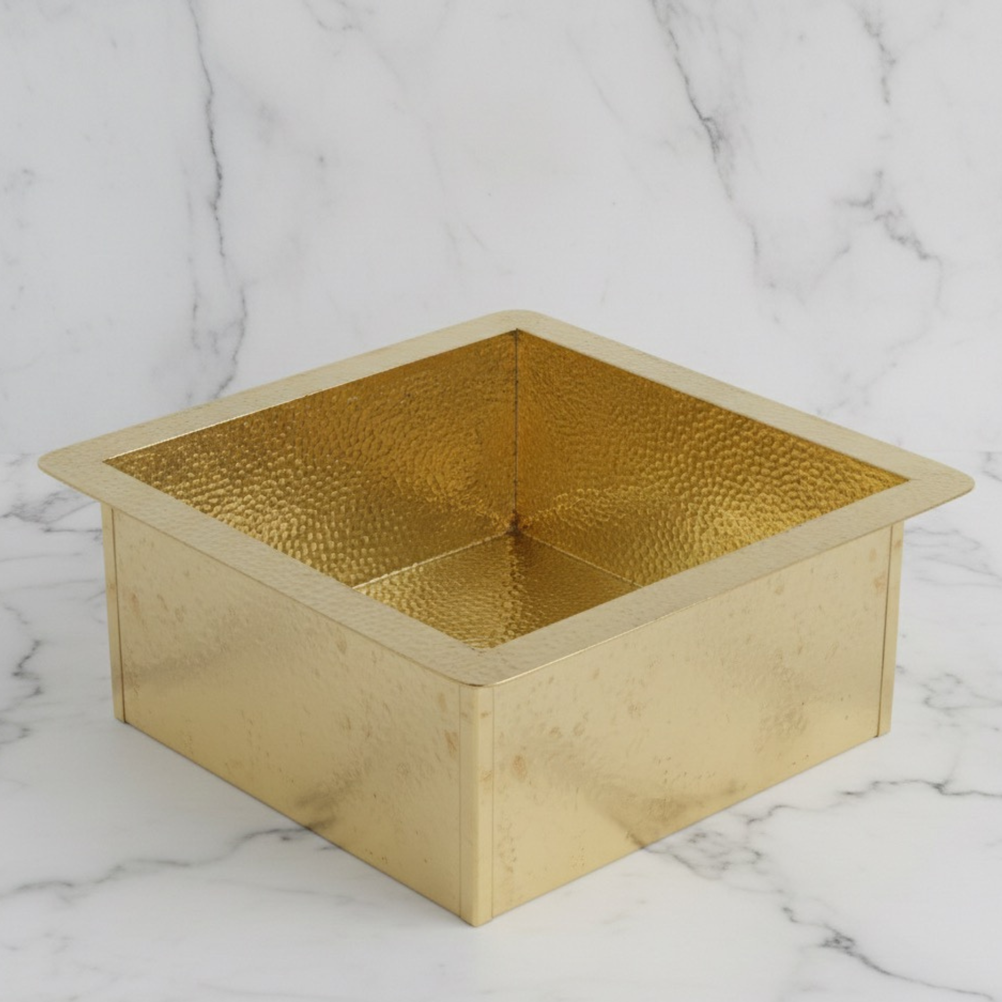 Brass Undermount Hammered Sink