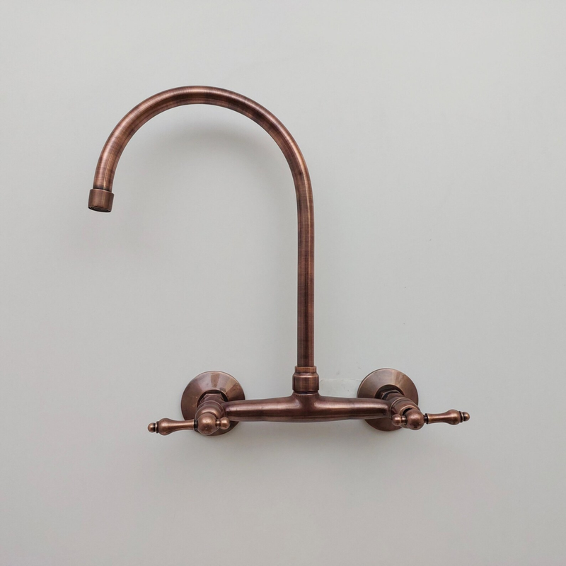Copper Wall Mounted Faucet-zoom-