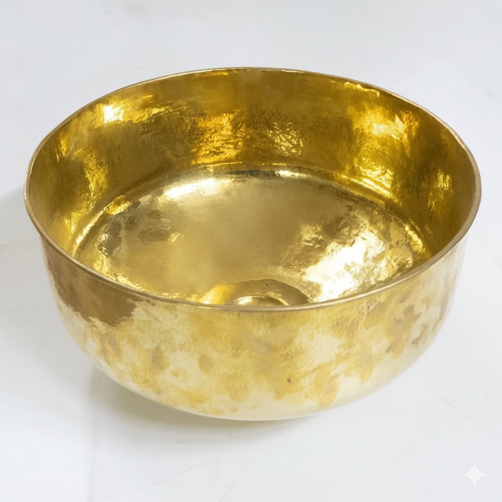Unlacquered Brass Vessel Sink-zoom-5